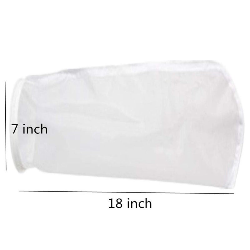 Honritone 2Pack Nylon Mesh Filter Socks NMO 50 Micron - 7 Inch Ring by 18 Inch Long â€“ Water Liquid Filter Bags for Aquarium, Industrial, Chemical (50 Micron 7 x 18 Inch Nylon) - Image 5